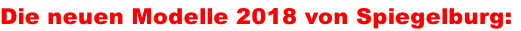 Die neuen Modelle 2018 von Spiegelburg: